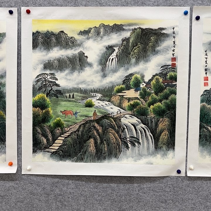 国画石*利花鸟的翅膀和翅膀是一样长