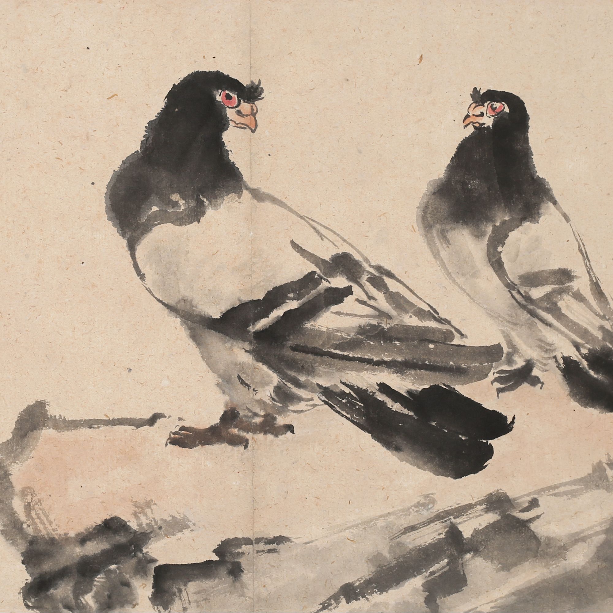 LOT.106 《和平》31*47cm 纸本设色立轴