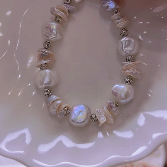 淡水珍珠手绳合金