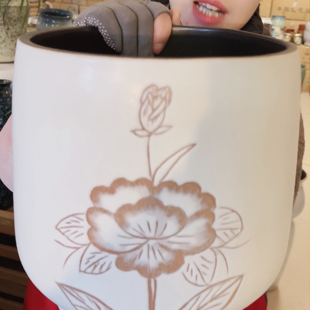 紫砂花盆高度24口径22