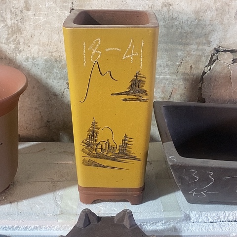 紫砂中国宜兴紫砂花盆＇