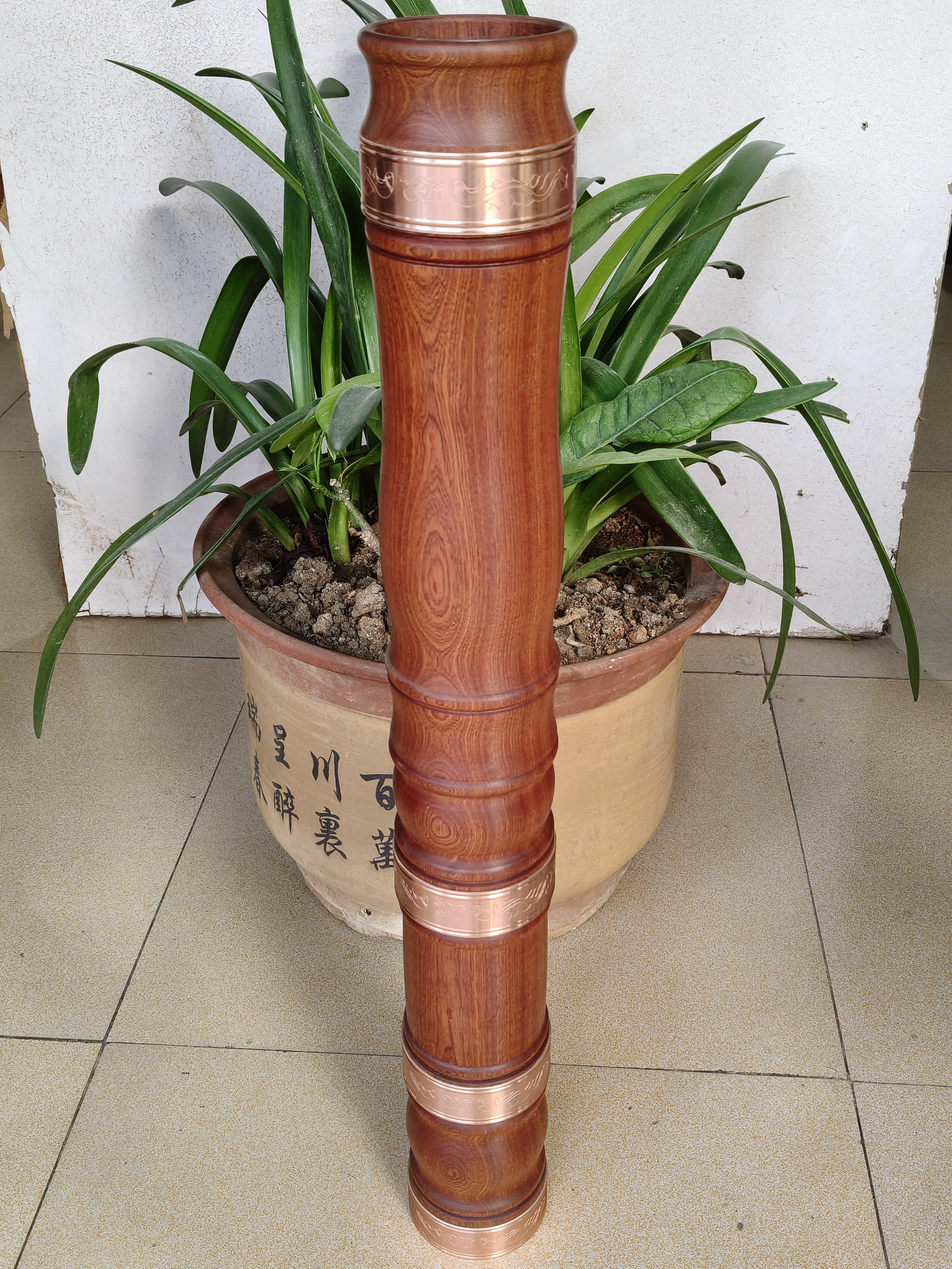 香花梨花瓶型（大号）高78 外径9.6