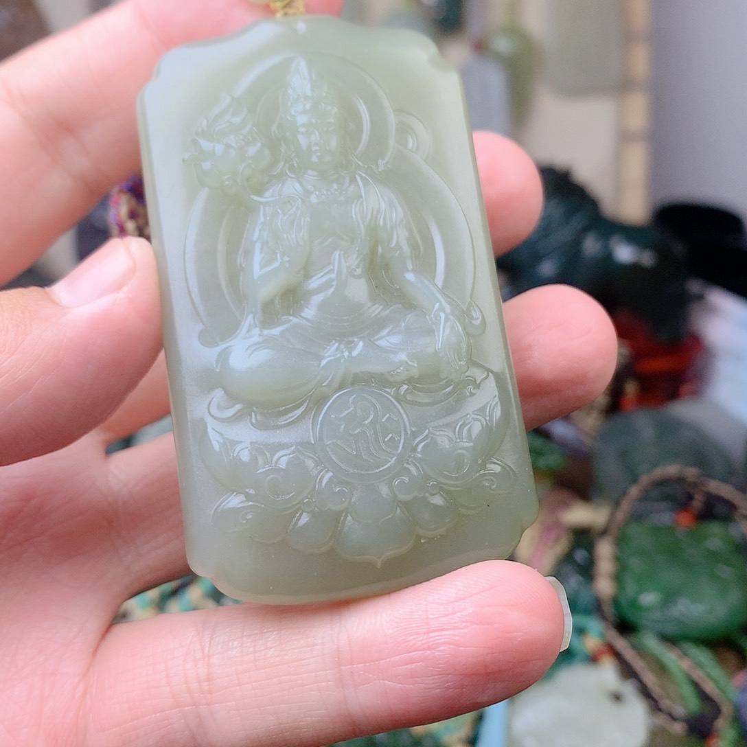 和田玉未镶嵌颈饰爱*莉