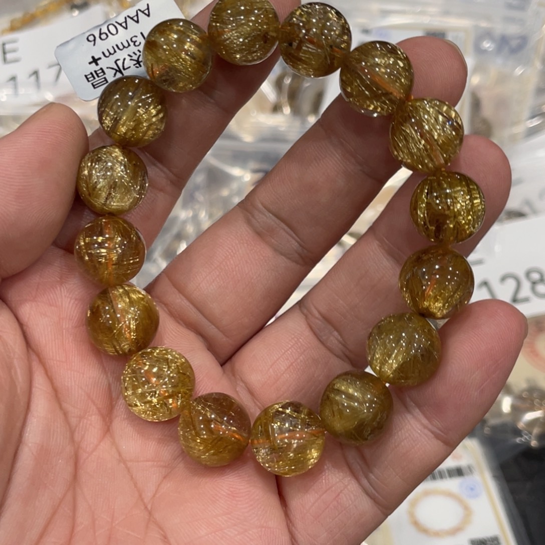 水晶手链未镶嵌aaa096钛晶