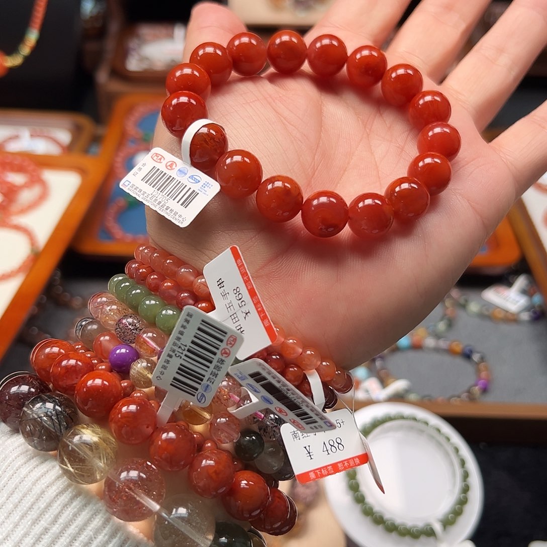 鳳***飛南红玛瑙未镶嵌手链