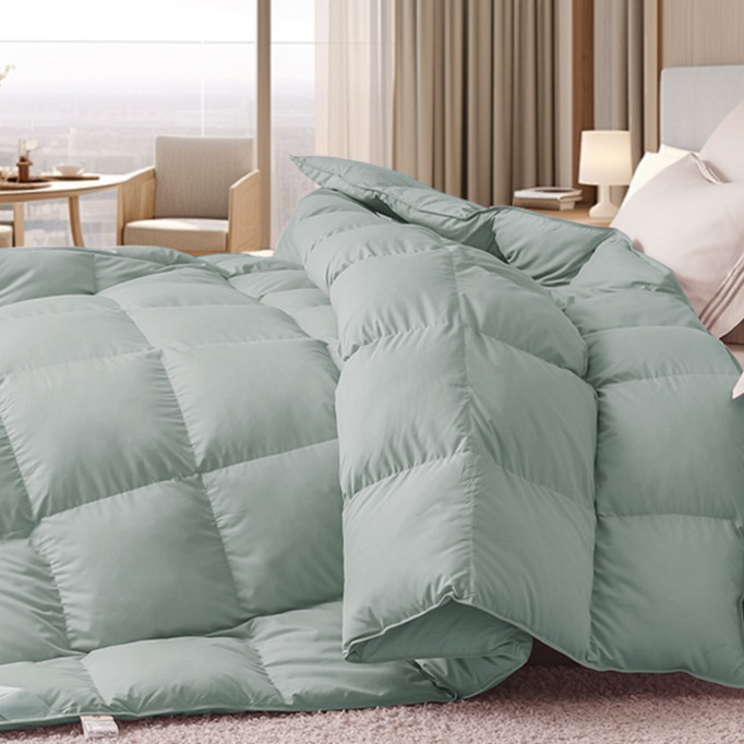 【孤品样品】90大朵白鸭绒春秋被羽绒被四季地暖被高档薄被柔软舒适