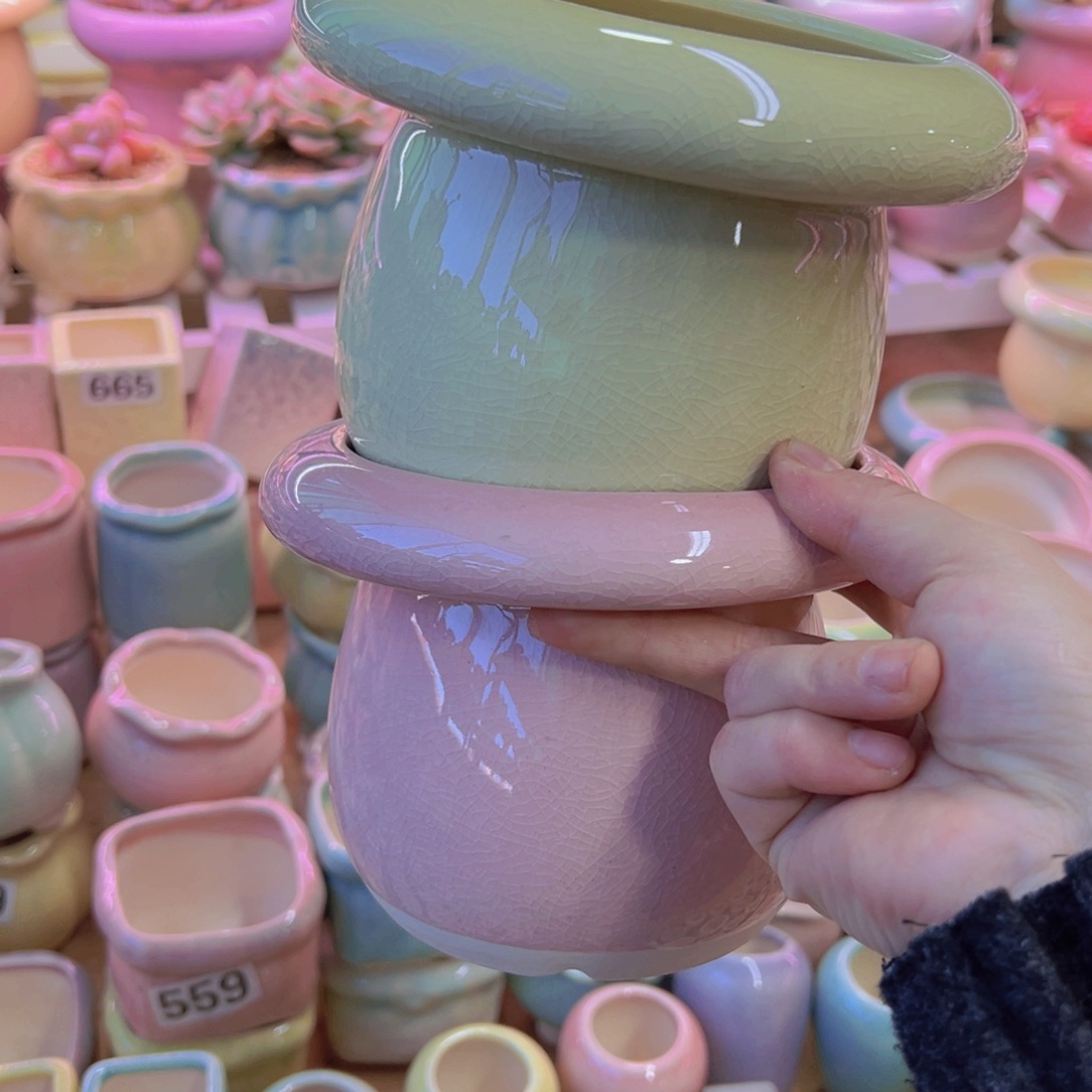  陶瓷花盆当场凑满12包邮