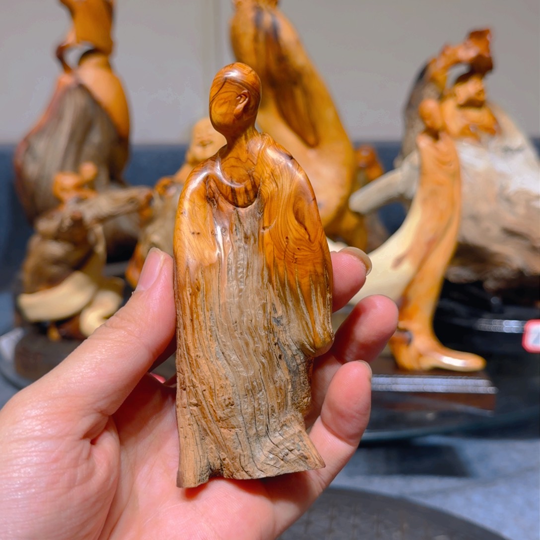 柏木（崖柏）崖柏手把件摆件