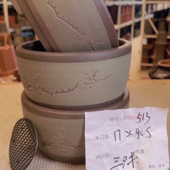 紫砂花盆紫紫砂盆