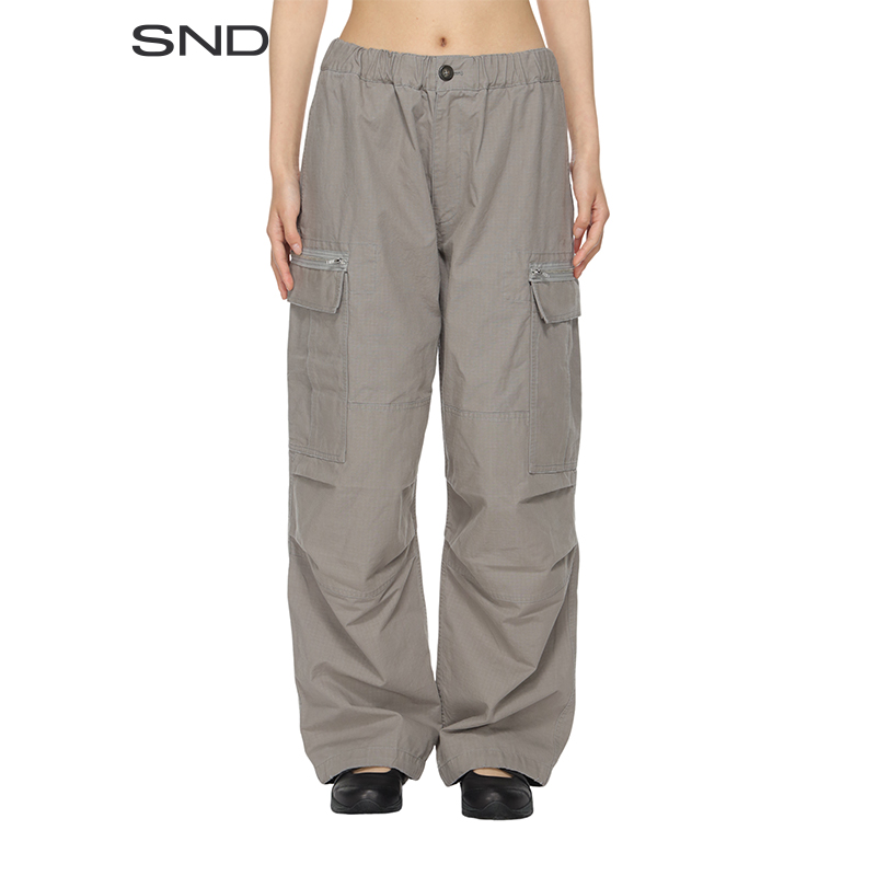 【对倒 设计师品牌】SND SS25 立体剪裁工装裤