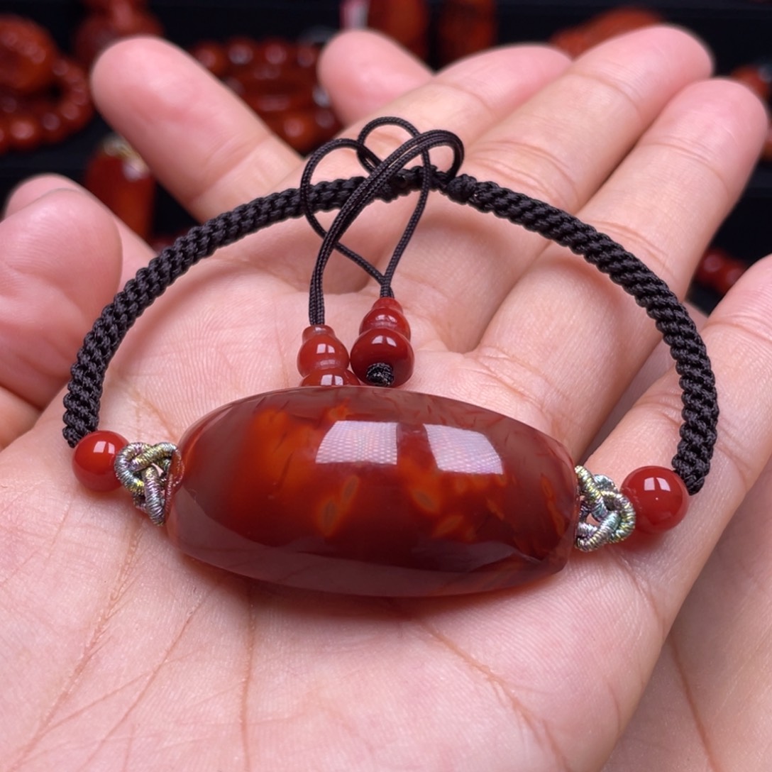 南红玛瑙珠宝奇石未镶嵌手牌