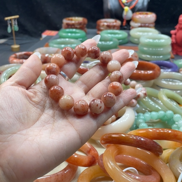 石英石纯铜纯天然手串