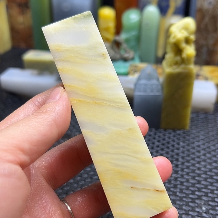 ****亮青田石印章石印章石