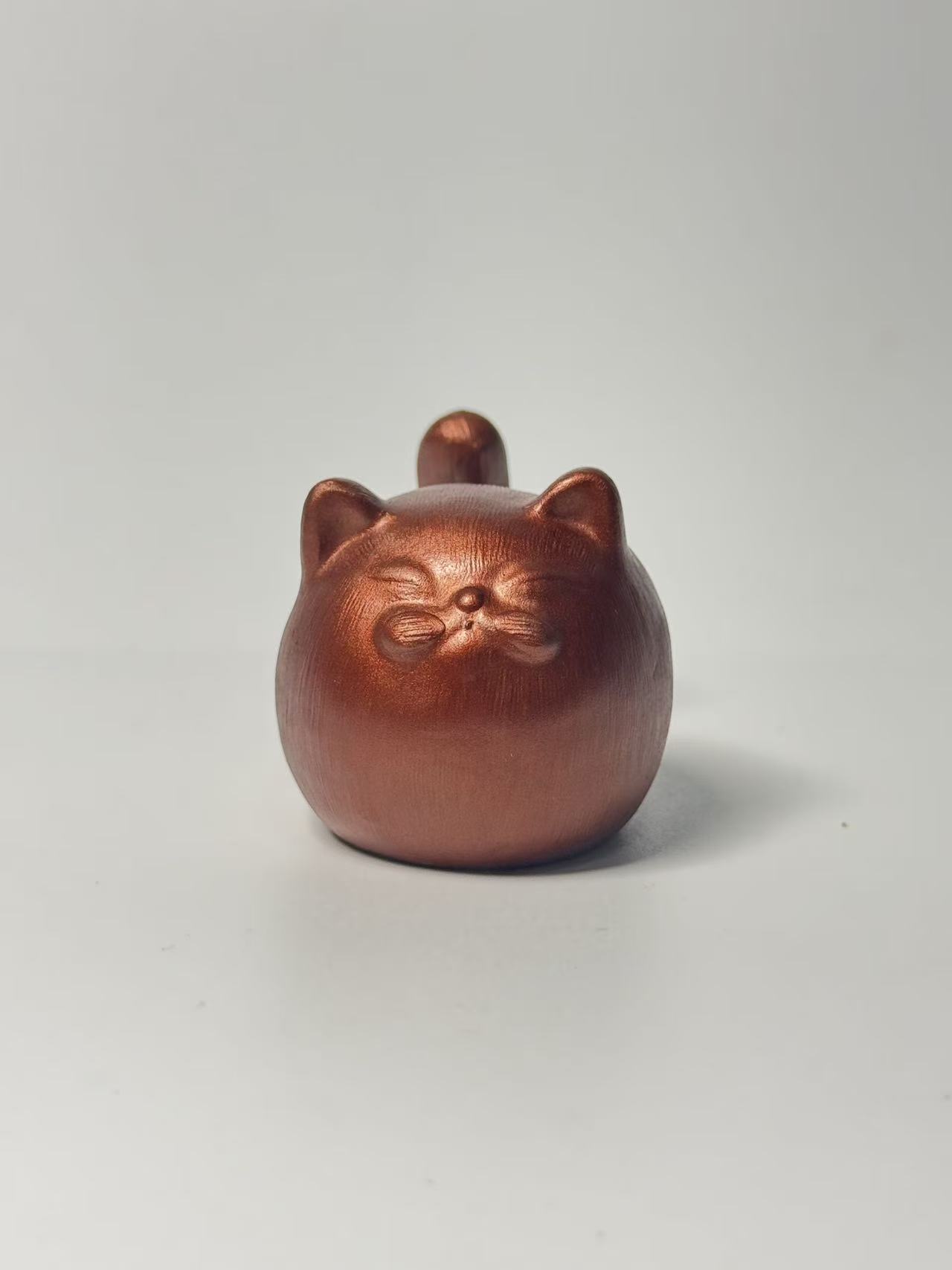 谢纪大漆  拉毛猫摆件  非遗工艺   一物一拍