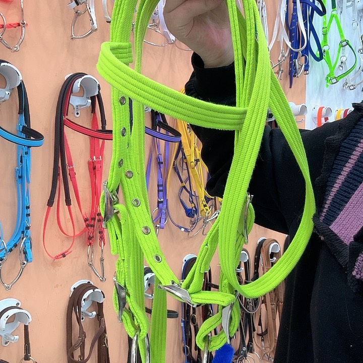 纯棉水勒荧光绿   