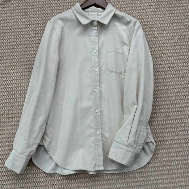 2024年秋冬棉质灯芯绒长袖女士衬衫外套A-685