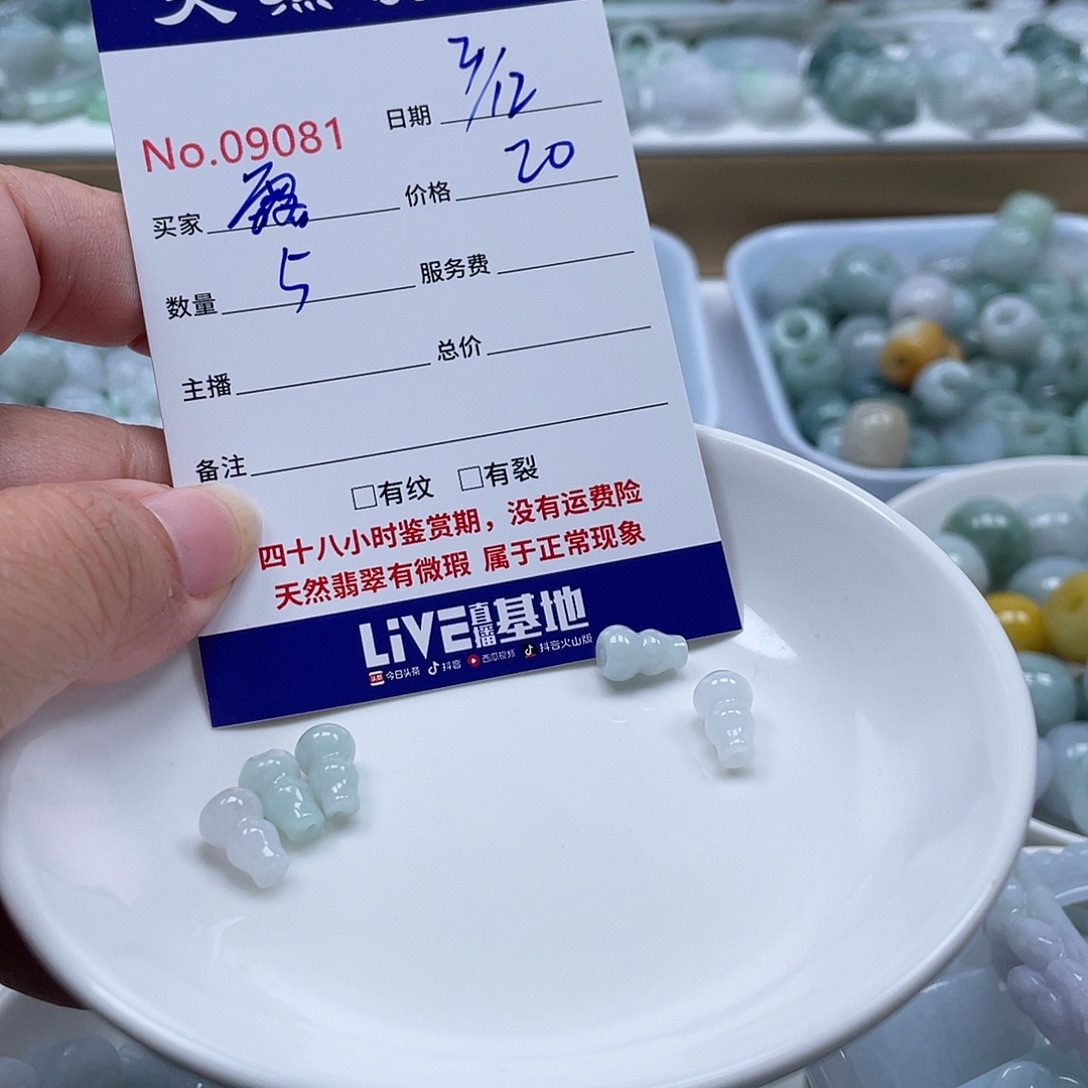 、****翡翠未镶嵌颈饰5679