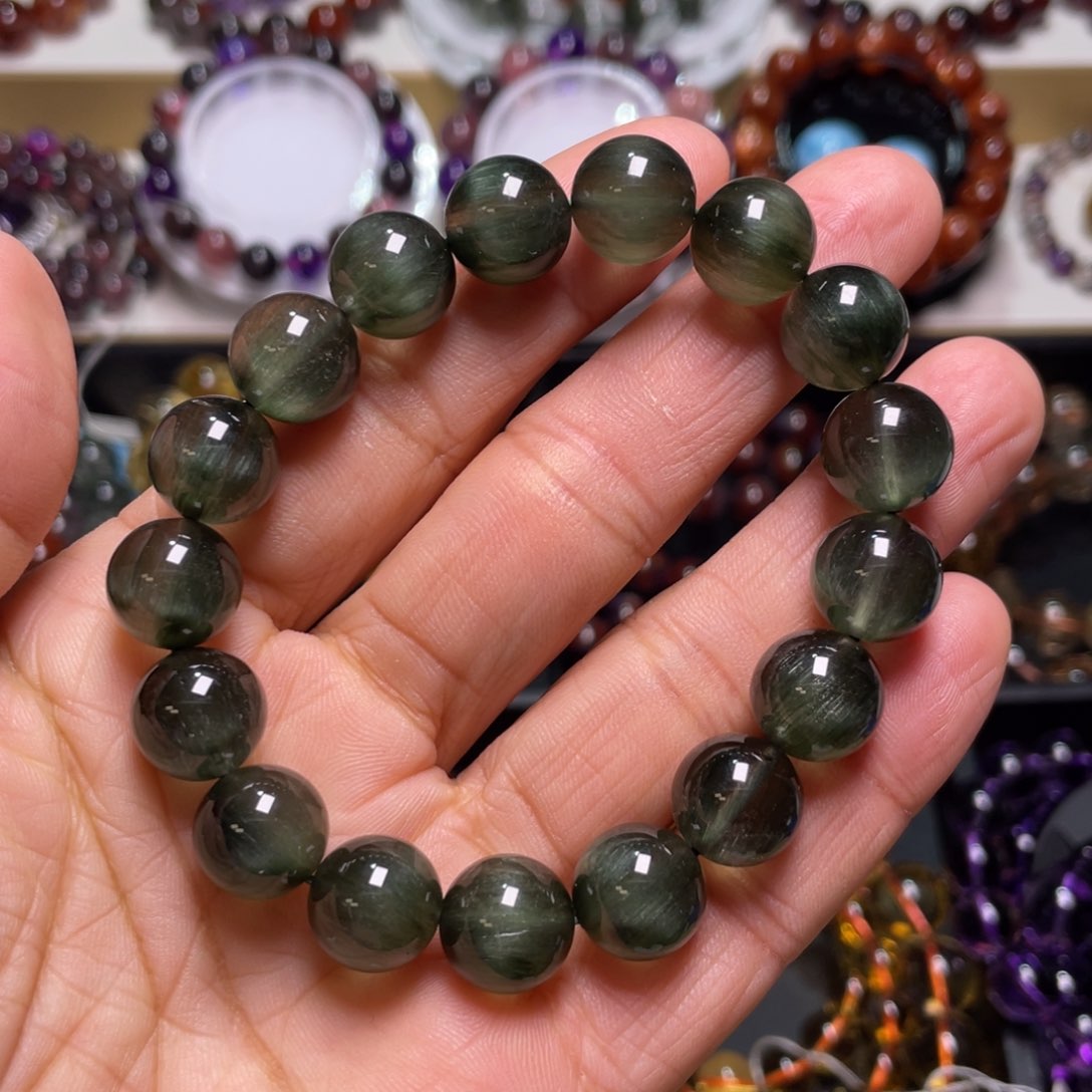 水晶手链未镶嵌绿发晶