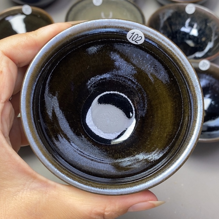 茶盏建窑建盏柴烧主人杯