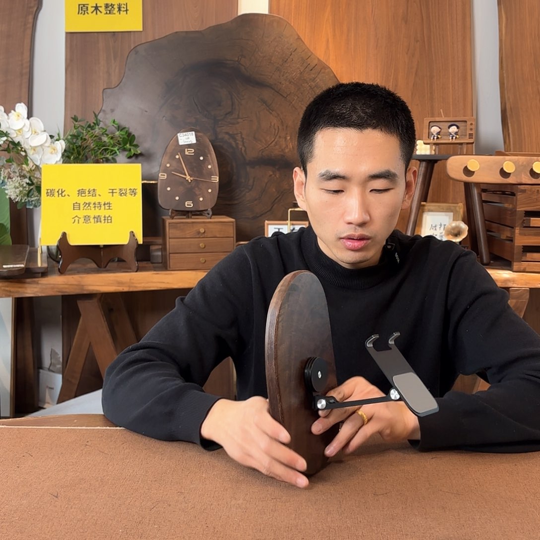 核桃木/黑胡桃（胡桃木）北美黑胡桃手机支架24069