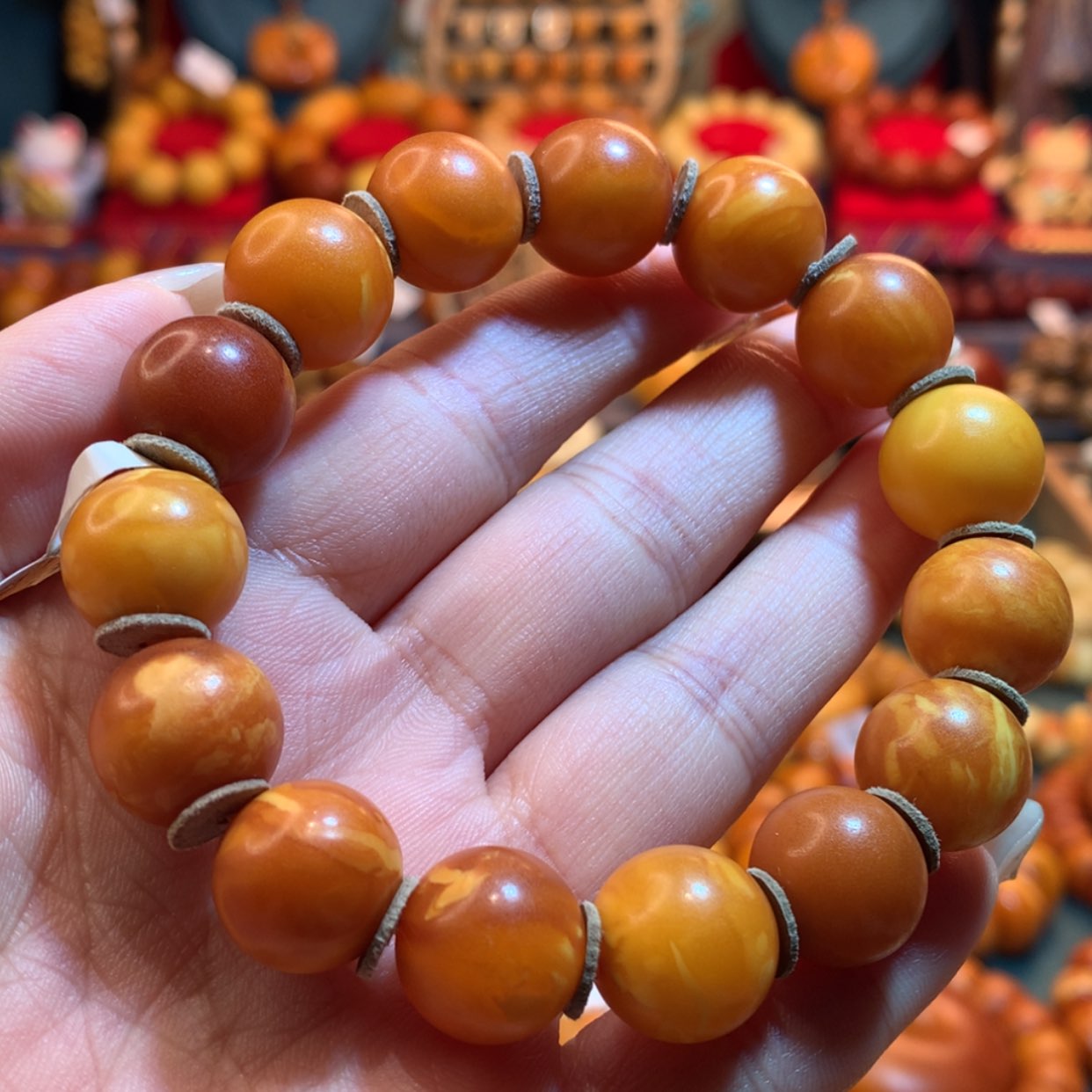 【闪购商品】蜜蜡手串未镶嵌蜜蜡手串