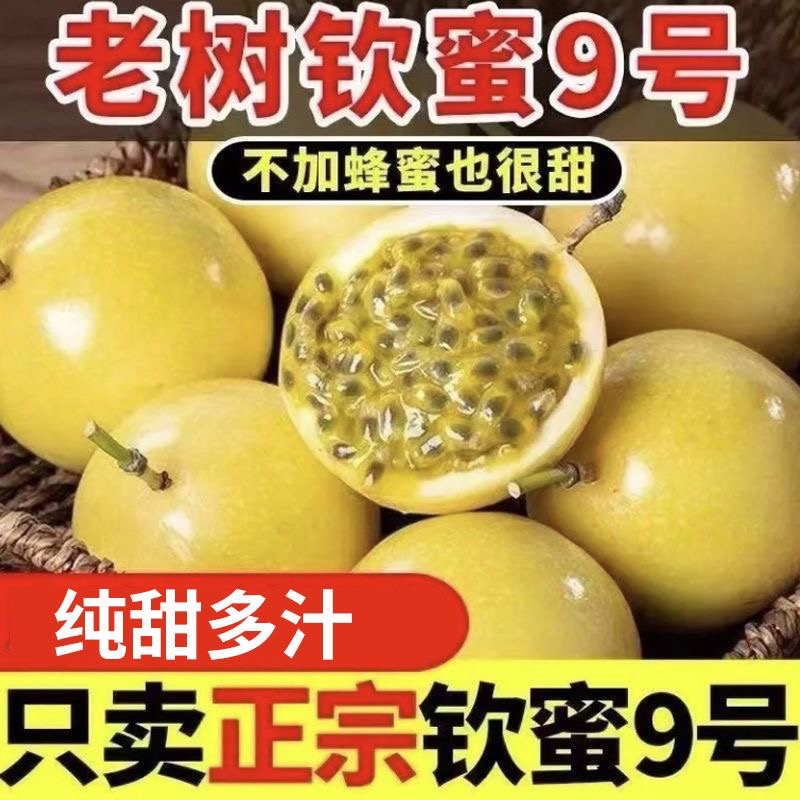 广西钦蜜9号百香果新鲜现摘当季水果爆甜多汁22