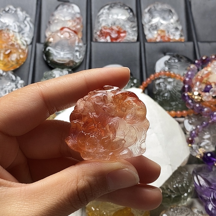 蝴***结颈饰未镶嵌水晶水晶吊坠