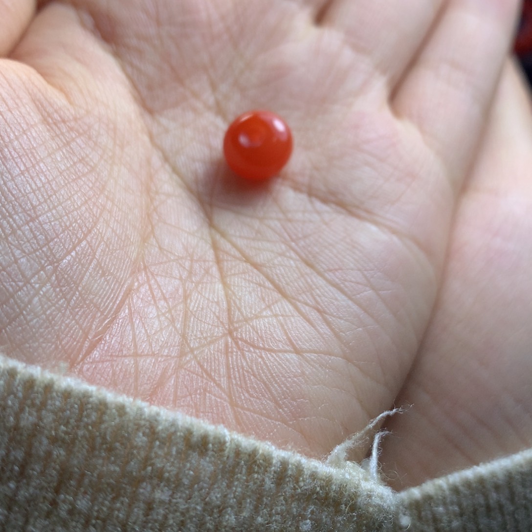 南红玛瑙平安扣未镶嵌