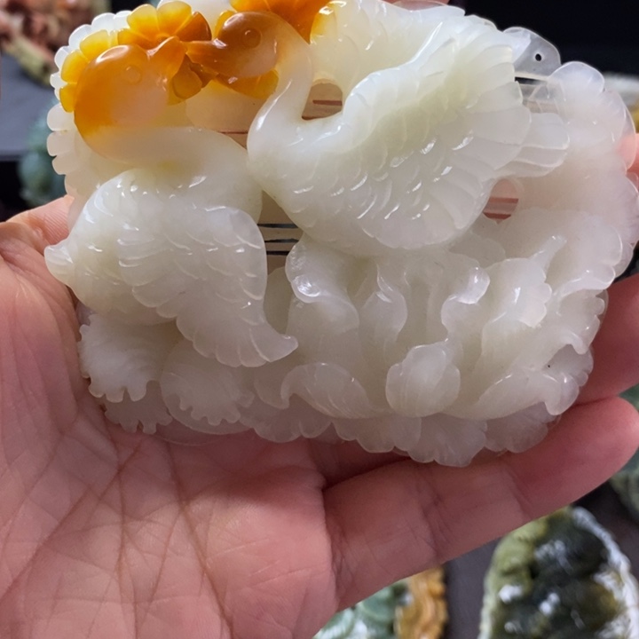 静***乐岫玉未镶嵌项链毛衣链