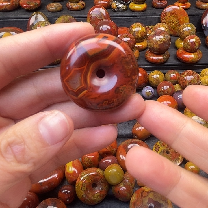 老***爷玛瑙/玉髓合金颈饰