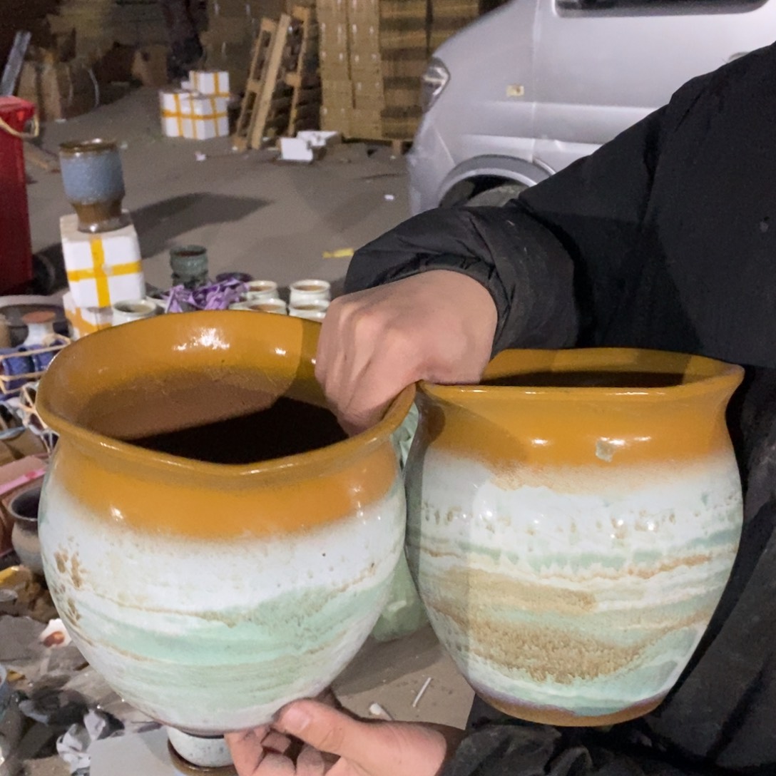 紫砂花盆瑕疵18/20x g j h h c g