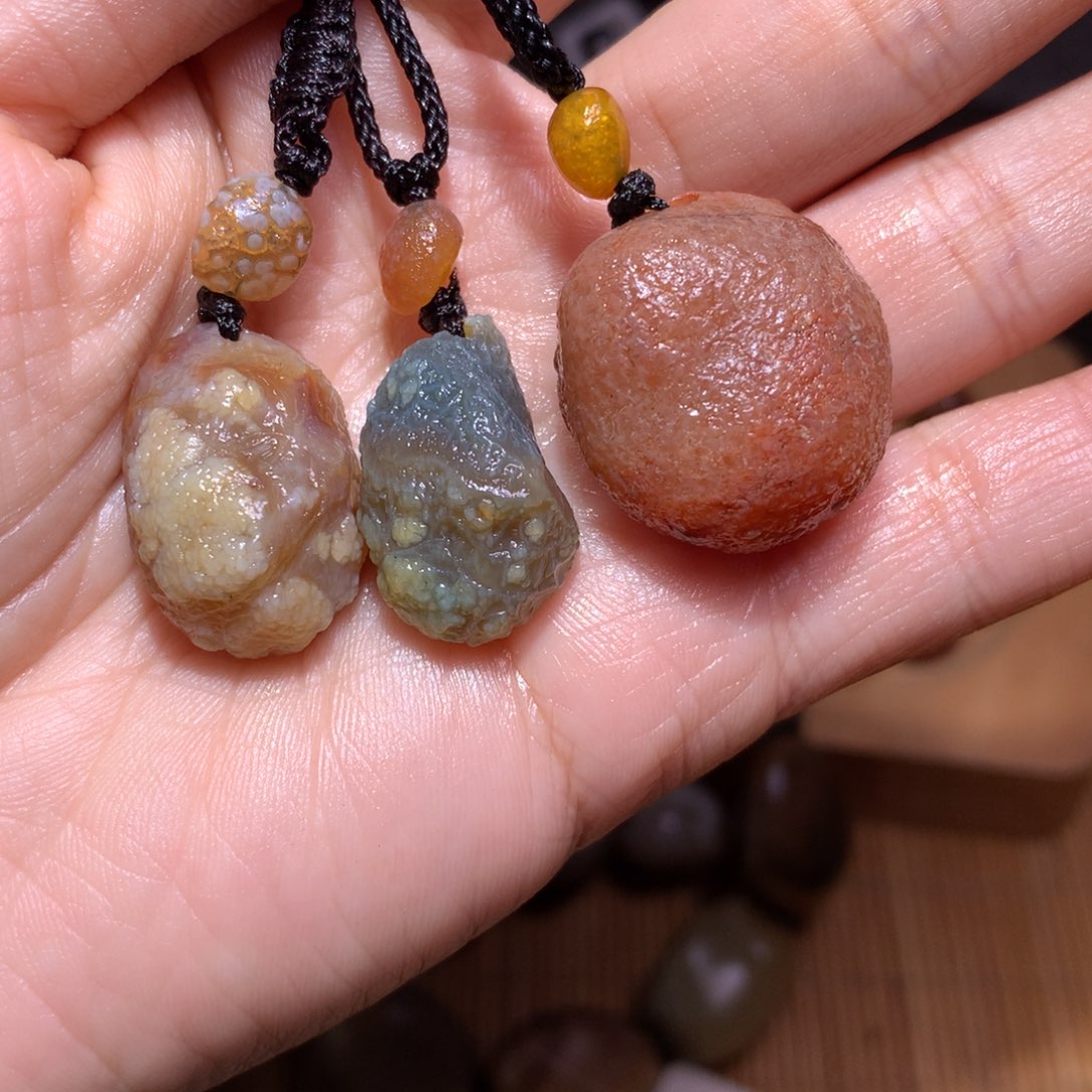 未镶嵌玛瑙/玉髓珠宝半成品