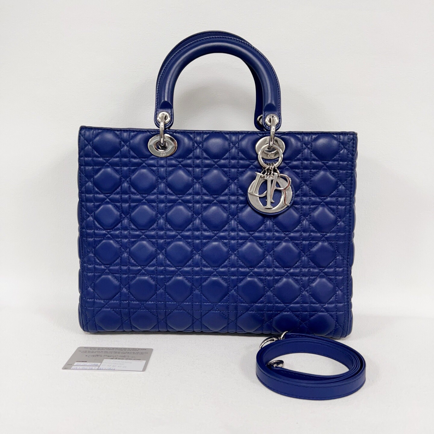 99新 DIOR/迪奥 Ladydior七格戴妃 深蓝色 1113