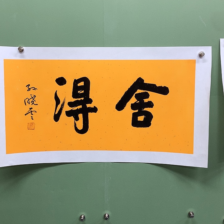 竖款精品书法作品宣