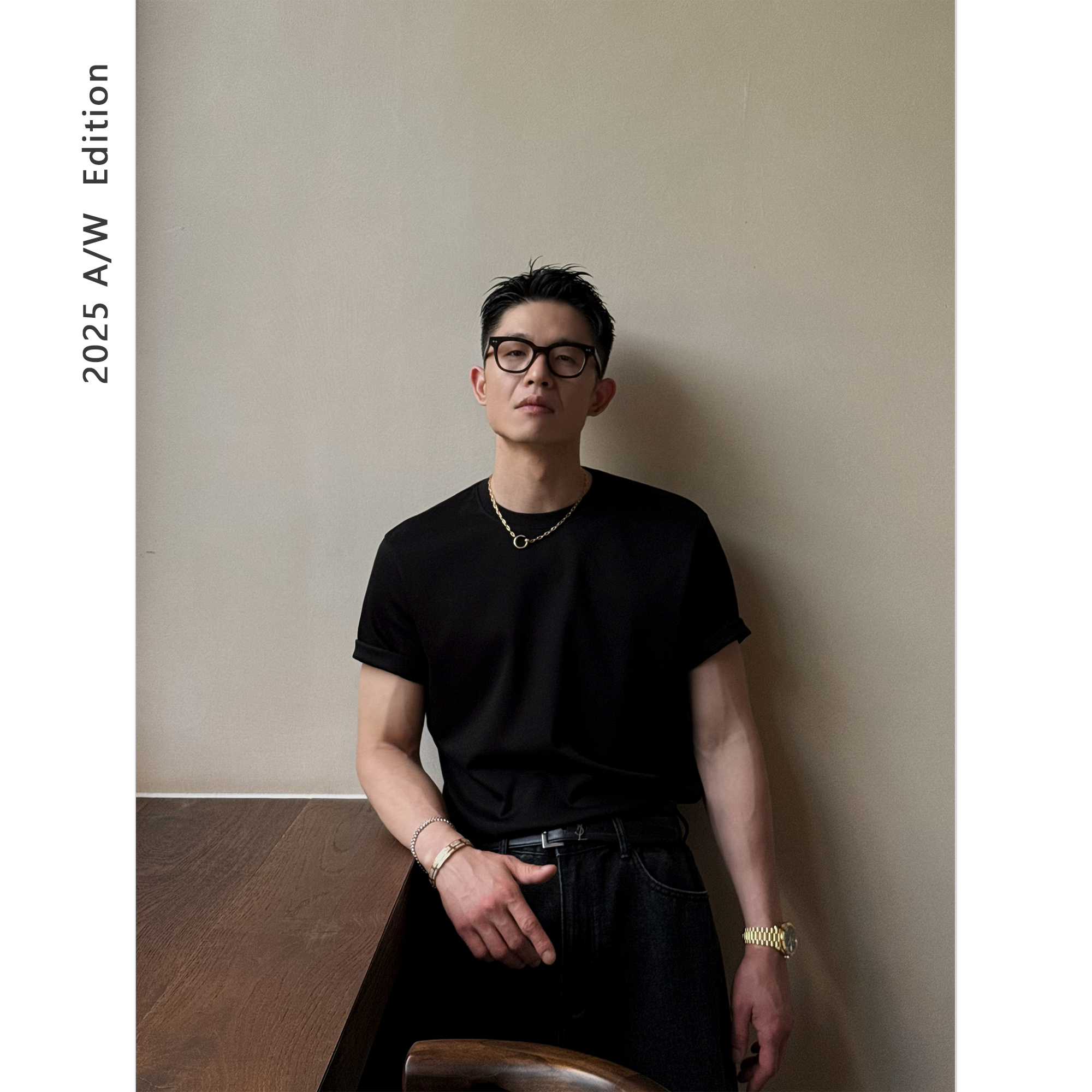 LORDBO 【本季主推】 进口埃及长绒棉240g基础百搭短袖TEE