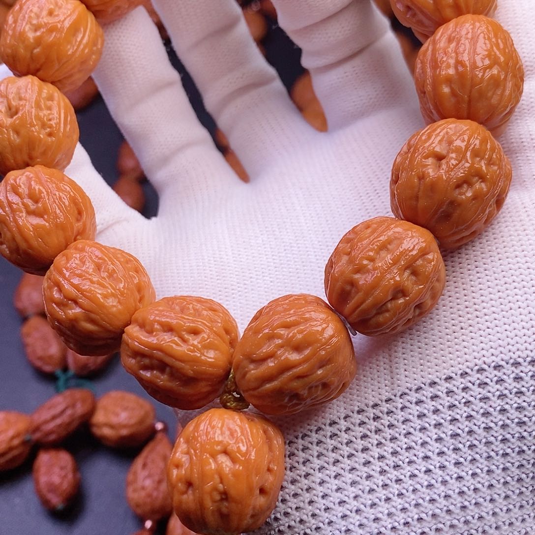 【闪购商品】文玩核桃吊坠水晶皮小枣21