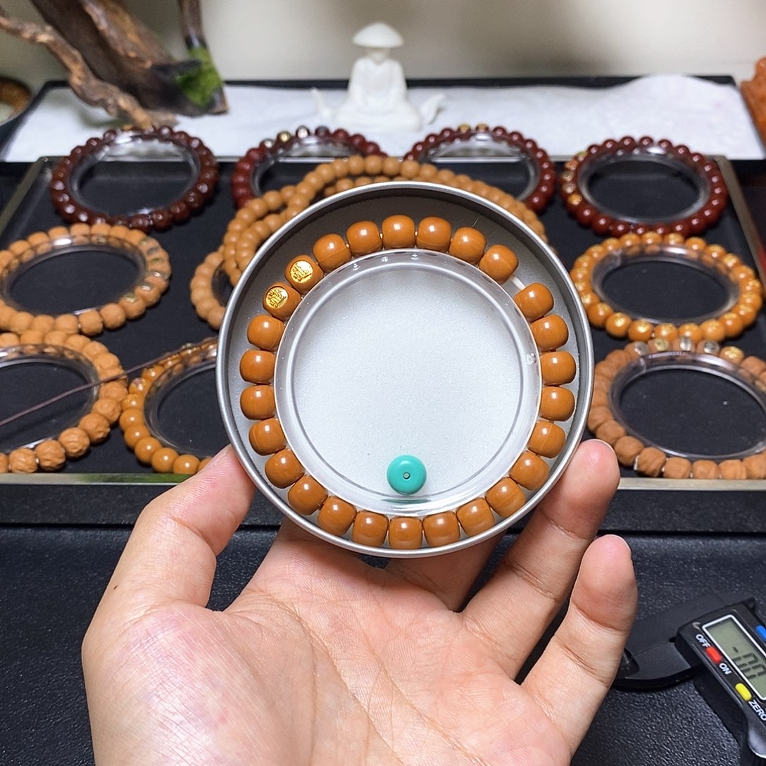 .***.手串猴头核桃双标老邢尺寸9左右全品