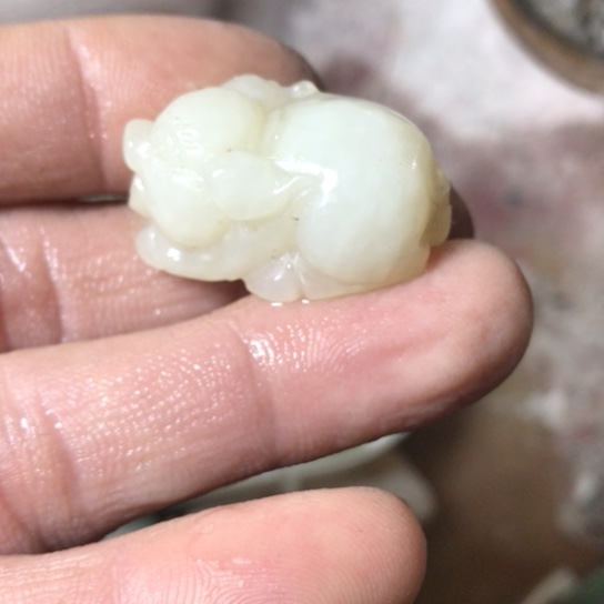 和田玉（糖玉）颈饰未镶嵌清**粥