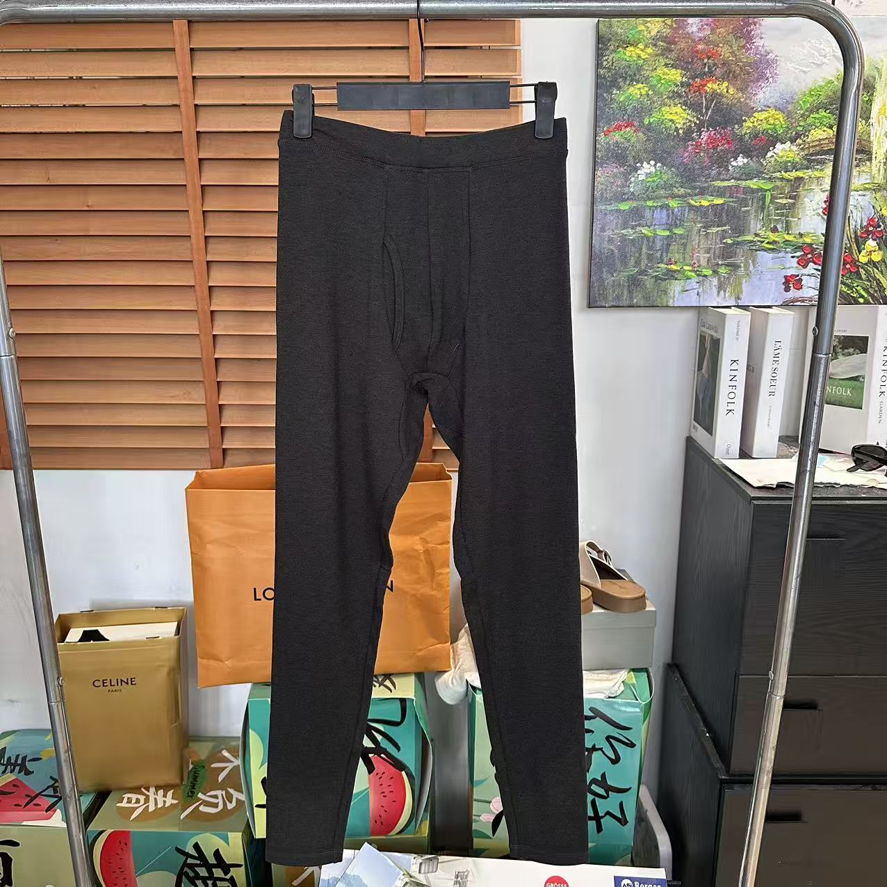 6697男士纯色舒适秋裤家居裤