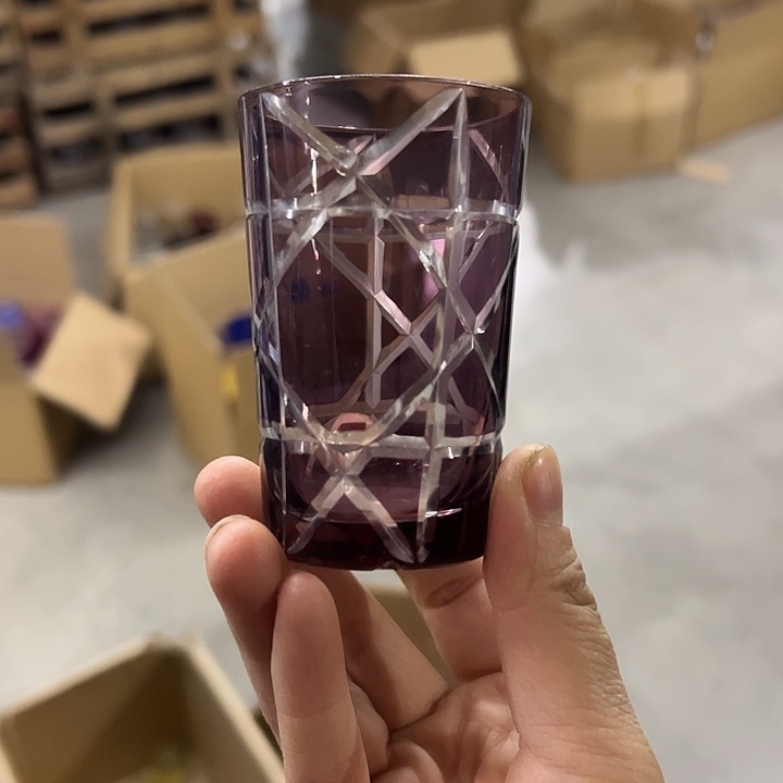 霸***态水晶玻璃平底款微瑕一个