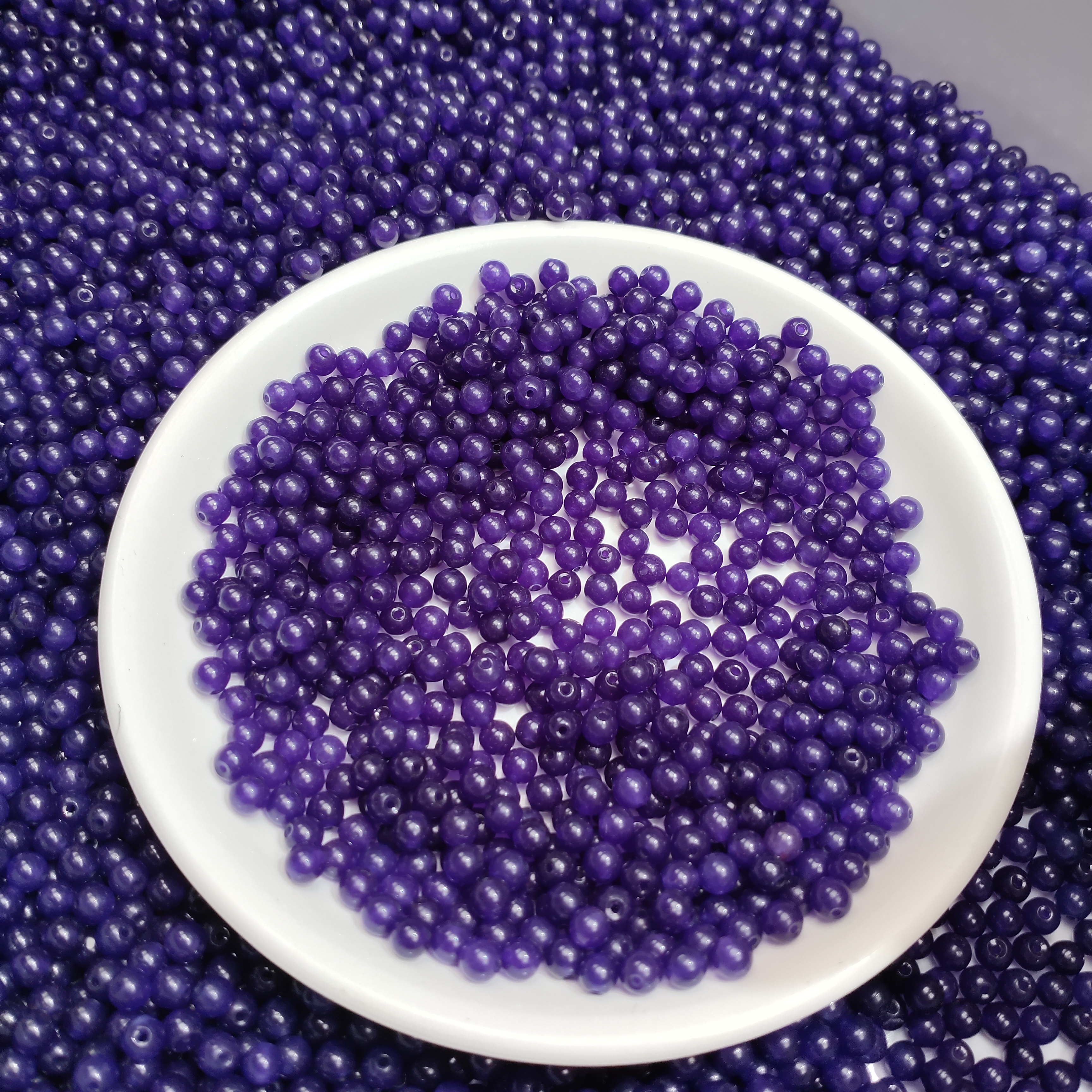 【散珠批发】W3064紫俱4mm*108颗