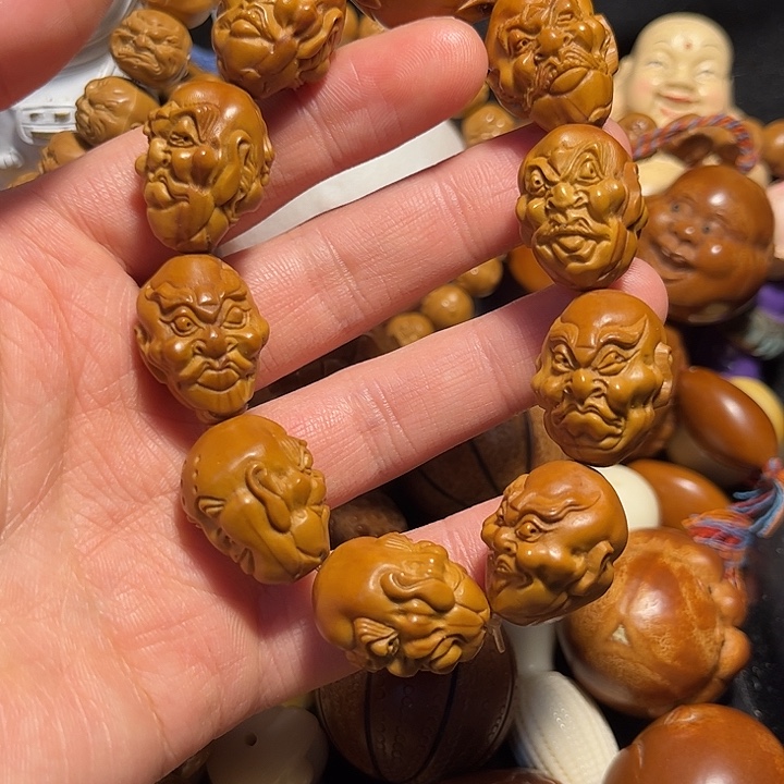 橄榄核手串/手链写实罗汉