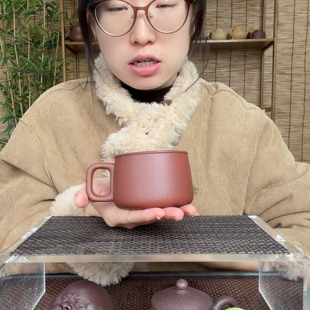 紫砂茶壶原矿台西底槽青手把主人杯一个200CC左右没礼盒