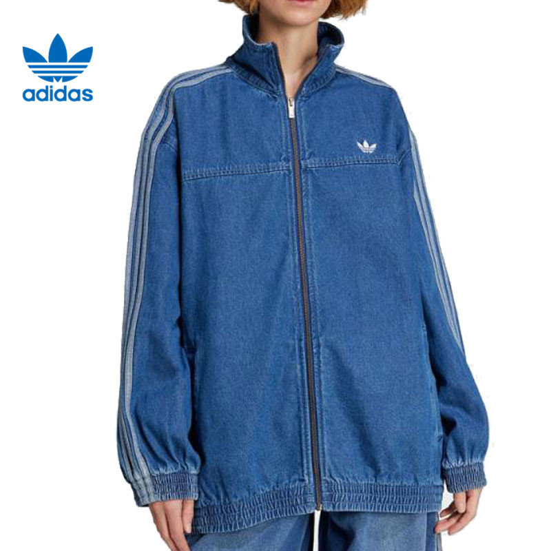 adidas阿迪达斯【环】三叶草女子运动休闲夹克外套JY2896