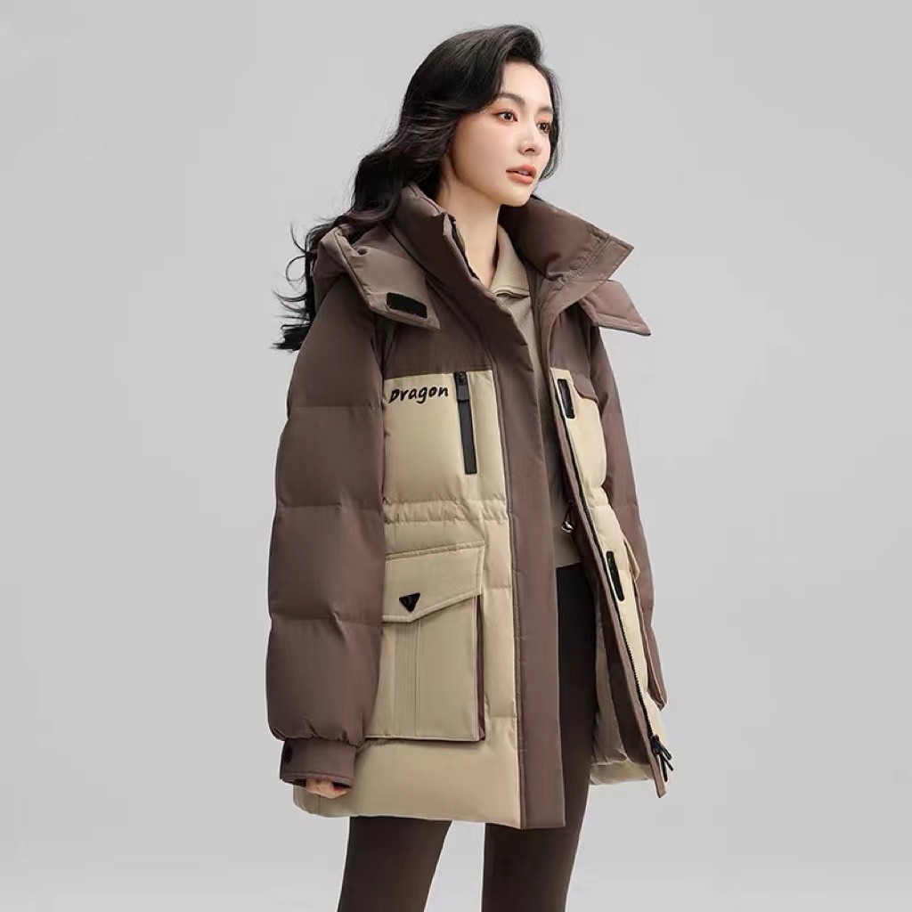 2025新款连帽棉服加厚工装棉衣      622