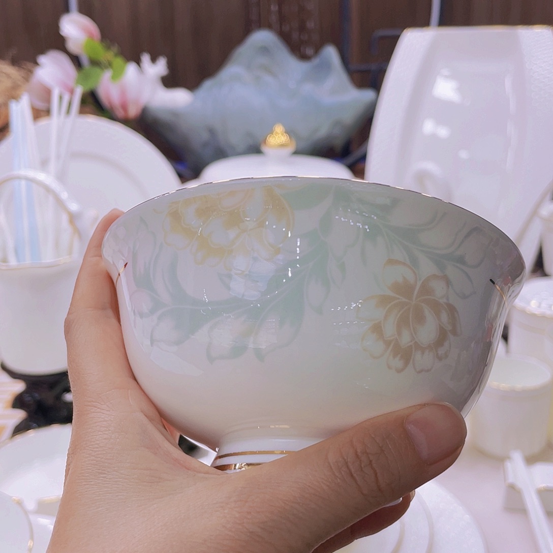 瓷景德镇碗碟单拍