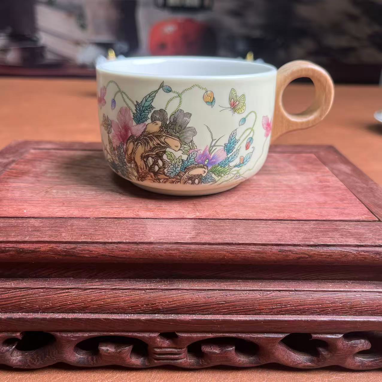 虞美人咖啡杯-哑光-3874