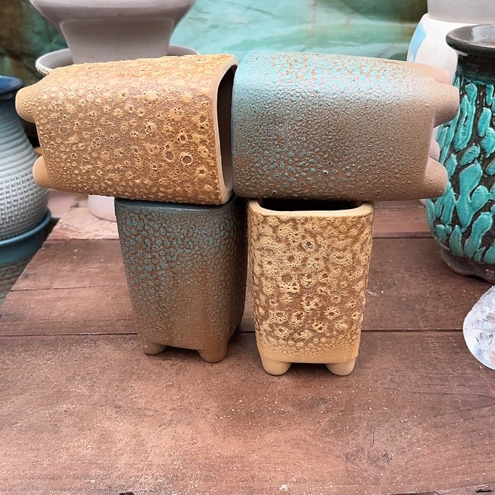 红陶微瑕花盆处理来啦