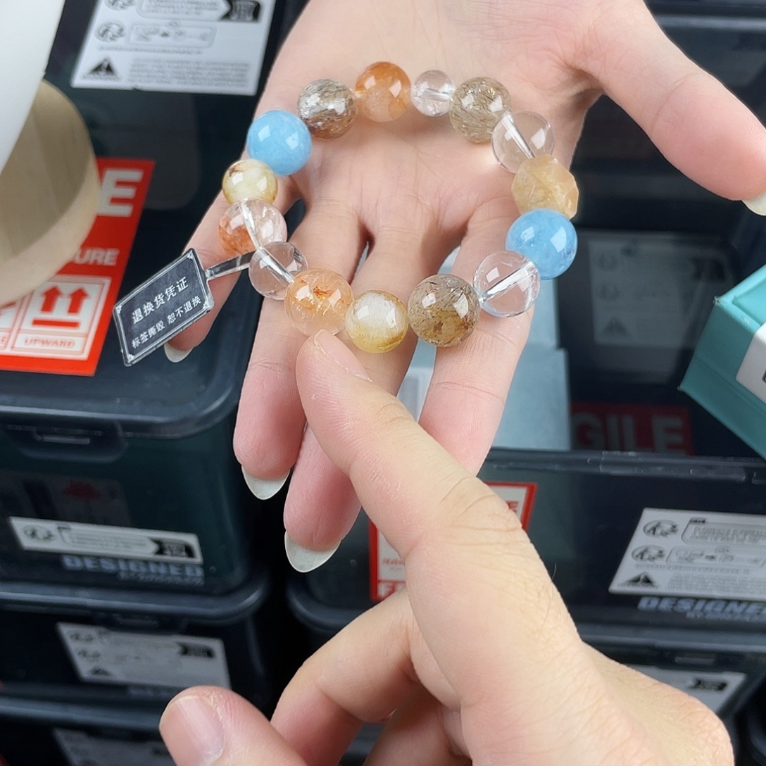 手链水晶银S925镶嵌