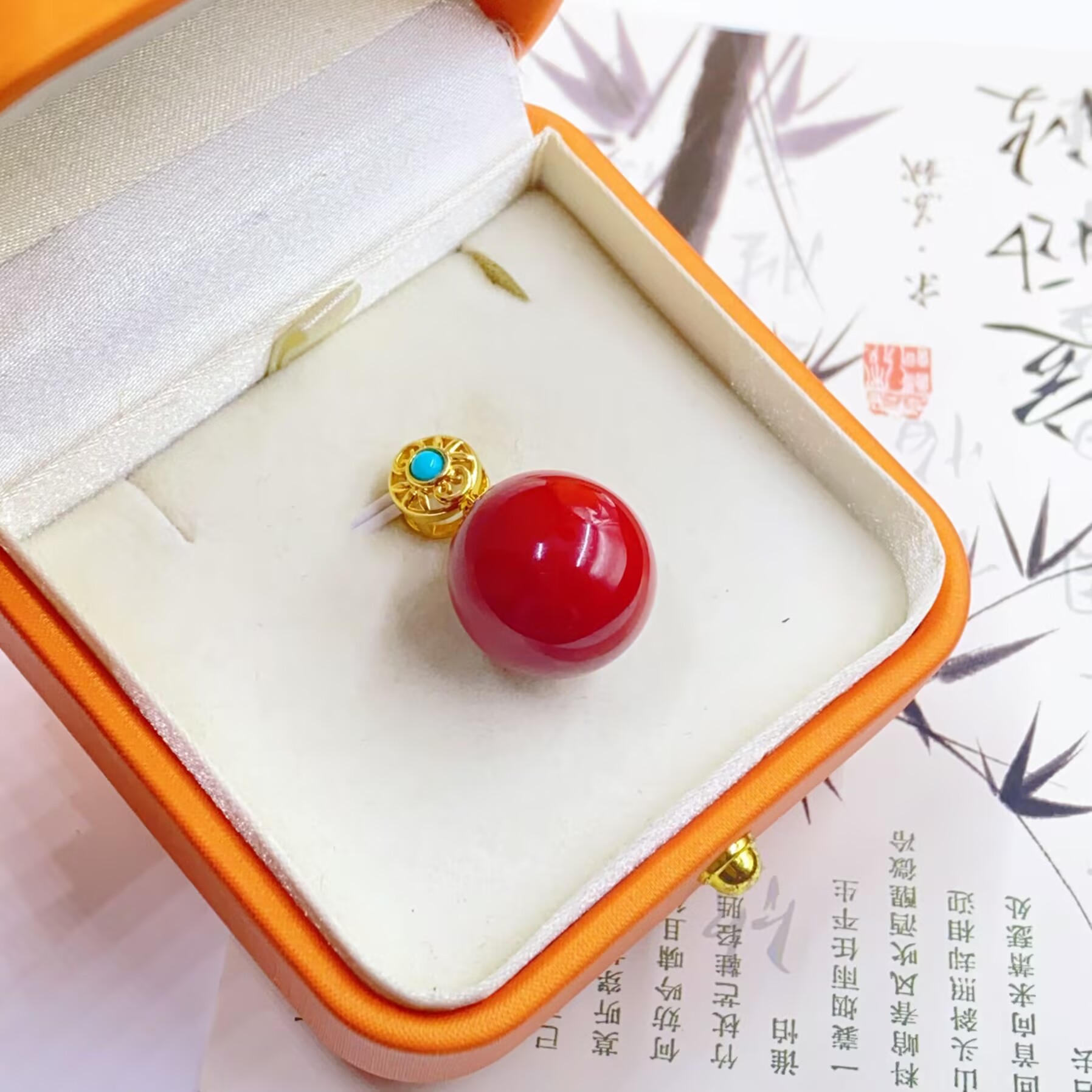 3772  红色吊坠多样性发货